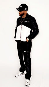 Unisex Relay Windbreaker Set - Black/White