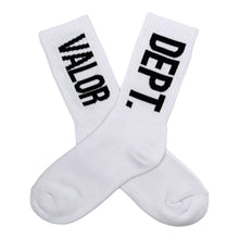 Load image into Gallery viewer, Adult Unisex Training Crew Socks  - White/Black