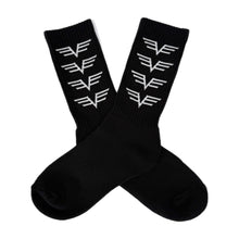 Load image into Gallery viewer, Adult Unisex Training Crew Socks  - Black/White