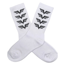 Load image into Gallery viewer, Adult Unisex Training Crew Socks  - White/Black