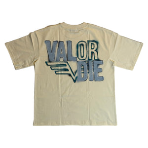 Mural T-Shirt - Cream/Turquoise/Light Blue/Black